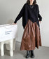 Crinkle Gloss Maxi Skirt